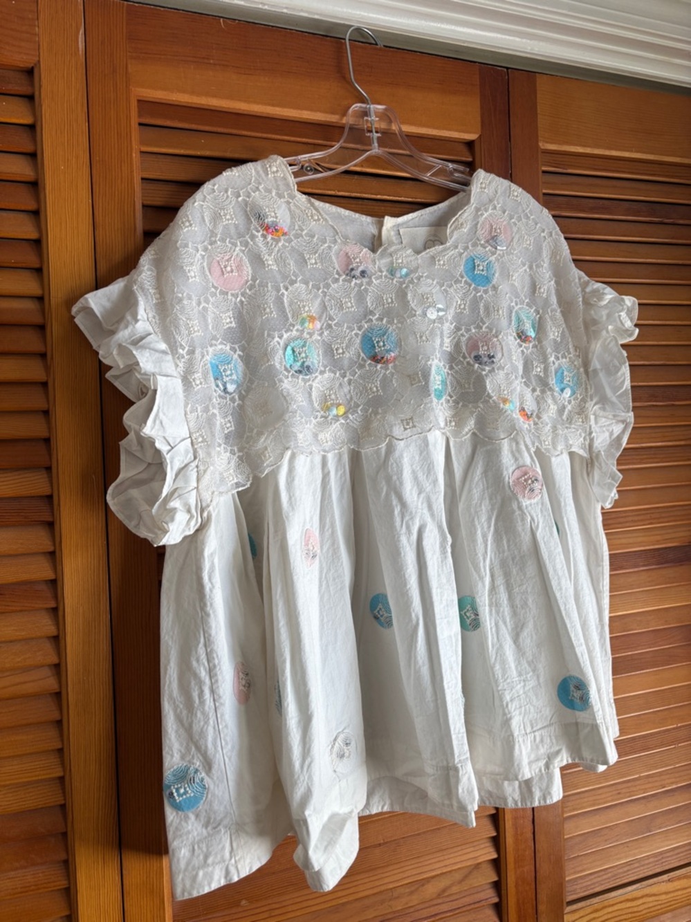 Amid Aggarwal Carousel Lace Swing Top Size 14 By Anthropologie - Picture 3 of 16